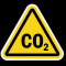 Eticheta cu simbol CO2