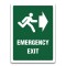 SIGN EMERGENCY EXIT RIGHT