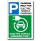 Electric Vehicle Charging Parking Sign