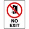 No exit signs