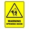 Warning Opening Door Safety Sign