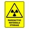 Radioactive Materials Storage Warning Safety Sign