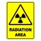 Radiation Area Warning Safety Sign