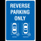 Reverse parking only