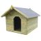 Cușcă câine grădină, acoperiș detașabil, FSC, lemn pin tratat