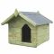 Cușcă de câine grădină, acoperiș detașabil, FSC lemn pin tratat