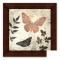 Tablou Butterflies II - 70 x 70 cm
