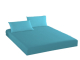 Husa de pat din tricot Tim, pentru o sigura persoana, Turquoise, 90x200 cm