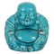 Statueta din ceramica Buddha - albastru 28 cm