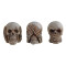 Set statuete Trei cranii intelepte 6cm