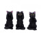 Set statuete Trei pisicute intelepte 8.5 cm