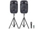 Boxe cu microfon Ibiza PKG15A-SET, karaoke, bluetooth