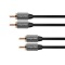 Cablu Audio 2 RCA 1m, premium, Kruger&Matz