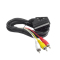 Cablu adaptor RCA Scart, bidirectional, 1.5m