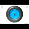 GF-0472 Roata roaba cu ax subtire 400-8 SPUMA (albastra)
