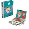 Joc educativ cu puzzle magnetic, model Magnetic Book Clown