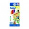 Creioane colorate hexagonale MILAN, 12 culori, 12 set/pachet