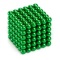 Bile magnetice Neocube 216, de O5 mm, verde, 216 piese