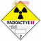 Semn pentru materiale radioactive Categoria II