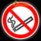 Eticheta fumatul interzis