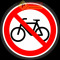 Etichete interzis cu bicicleta