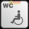 Placute wc persoane cu handicap si dizabilitati