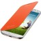 Husa Samsung Flip Cover EF-FI950BOEGWW pentru Galaxy S4, Portocaliu