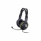 Casti On-Ear cu fir Genius HS-400A, 2x jack 3.5mm, control volum, microfon, negru   verde