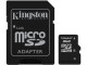 Card microSDHC Kingston 8GB Clasa 4 cu adaptor SD
