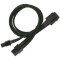 Cablu adaptor PCI Express Nanoxia 6 pini la 6+2 pini, 30 cm, negru