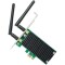 Adaptor wireless tp-link ac1200 dual-band 867/300mbpspci-e 2 antene detasabile standarde