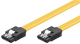 Cablu de date SATA 7p tata - tata galben 0.3m