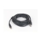Cablu de date USB2.0 A tata la USB B tata, conectori auriti si miez ferita, lungime cablu: 5m, bulk,