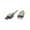 Cablu de date USB2.0 A tata la mini USB 5PM tata, lungime cablu: 1.8m, bulk, Alb, GEMBIRD (CC-USB2-A