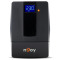 UPS nJoy Horus Plus 600, 600VA360W, Afisaj LCD cu ecran tactil, 2 Prize Schuko cu Protectie, Reporni