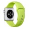 Curea iUni compatibila cu Apple Watch 1/2/3/4/5/6/7, 42mm, Silicon, Green