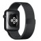 Curea iUni compatibila cu Apple Watch 1/2/3/4/5/6/7, 38mm, Milanese Loop, Otel Inoxidabil, Black