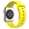 Curea iUni compatibila cu Apple Watch 1/2/3/4/5/6/7, 38mm, Silicon, Yellow