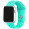 Curea iUni compatibila cu Apple Watch 1/2/3/4/5/6/7, 38mm, Silicon Sport, Light Blue