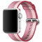 Curea iUni compatibila cu Apple Watch 1/2/3/4/5/6/7, 42mm, Nylon, Woven Strap, Berry