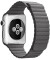 Curea iUni compatibila cu Apple Watch 1/2/3/4/5/6/7, 42mm, Leather Loop, Piele, Dark Gray
