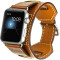 Curea iUni compatibila cu Apple Watch 1/2/3/4/5/6/7, 38mm, Cuff 4 in 1, Piele, Maro