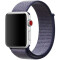 Curea iUni compatibila cu Apple Watch 1/2/3/4/5/6/7, 42mm, Nylon Sport, Woven Strap, Midnight Blue