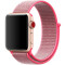 Curea iUni compatibila cu Apple Watch 1/2/3/4/5/6/7, 38mm, Nylon Sport, Woven Strap, Electric Pink