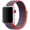 Curea iUni compatibila cu Apple Watch 1/2/3/4/5/6/7, 38mm, Nylon Sport, Woven Strap, Purple/Electric