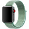 Curea iUni compatibila cu Apple Watch 1/2/3/4/5/6/7, 38mm, Nylon Sport, Woven Strap, Soft Green