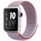 Curea iUni compatibila cu Apple Watch 1/2/3/4/5/6/7, 42mm, Nylon Sport, Woven Strap, Soft Lila