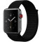Curea iUni compatibila cu Apple Watch 1/2/3/4/5/6/7, 38mm, Nylon Sport, Woven Strap, Black