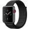 Curea iUni compatibila cu Apple Watch 1/2/3/4/5/6/7, 42mm, Nylon Sport, Woven Strap, Dark Black