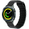 Curea piele Smartwatch Samsung Galaxy Watch 46mm, Samsung Watch Gear S3, iUni 22 mm Black Leather Lo